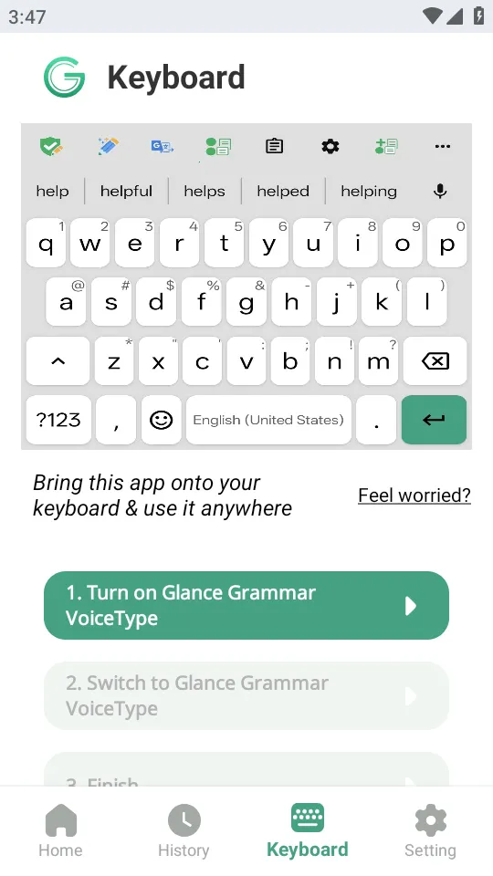Glance AI���뷨(Ӣ��д������)v13.1 ��׿���ͼ1