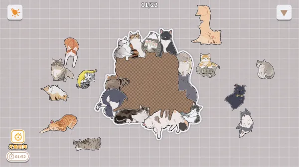 挤在一起的猫猫(猫猫拼图游戏) 挤在一起的猫猫(猫猫拼图游戏)
